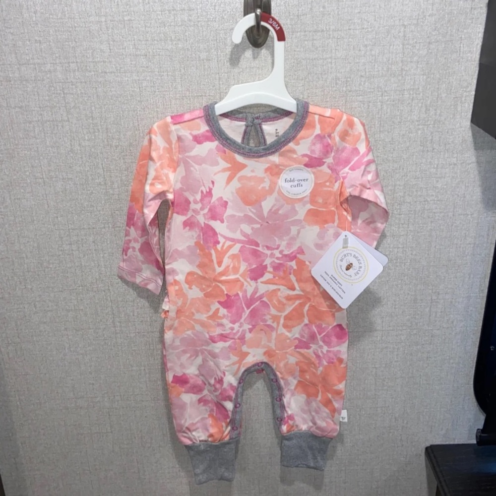 100% cotton Burts bee baby 3-6months jumpsuit